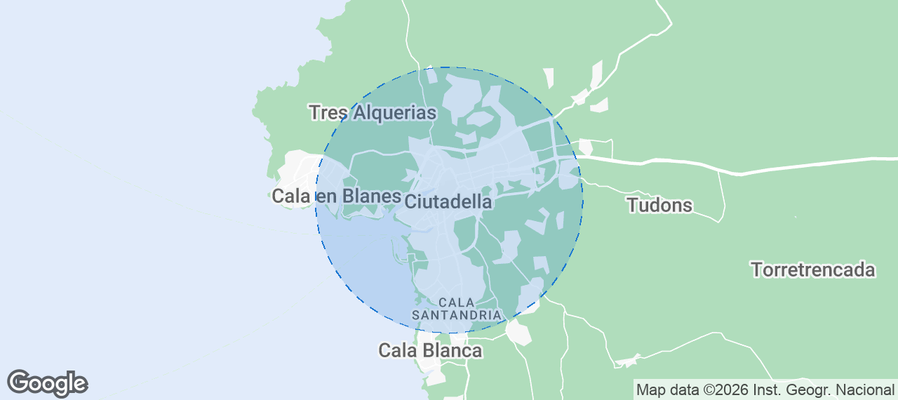 Ciutadella de Menorca Airbnb map
